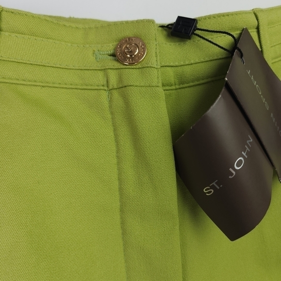 New St. John Green Classic 5 Pocket Marie Sport Slight Flare Women's Pan… - Picture 6 of 16